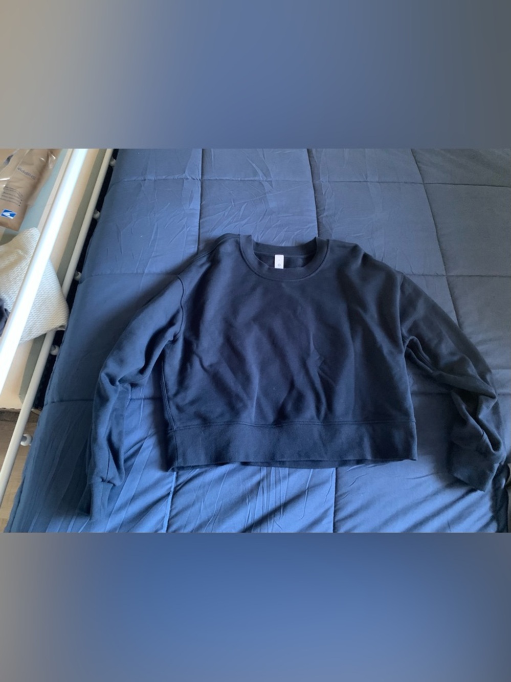 lululemon athletica Navy Oversized Cropped Crew Size 6